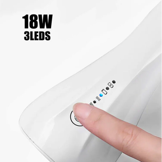 Портативна лампа Q5 для манікюру на акумуляторі (18 Вт, біла)3