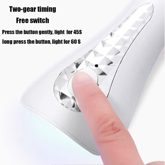 Портативна лампа Q5 для манікюру на акумуляторі (18 Вт, біла)5