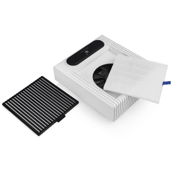 Вытяжка для маникюра с НЕРА фильтром BUCOS CYCLONE V1 на 100W Белая, Цвет: Белый
3