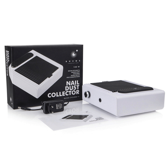 Вытяжка для маникюра с НЕРА фильтром BUCOS CYCLONE V1 на 100W Белая, Цвет: Белый
4