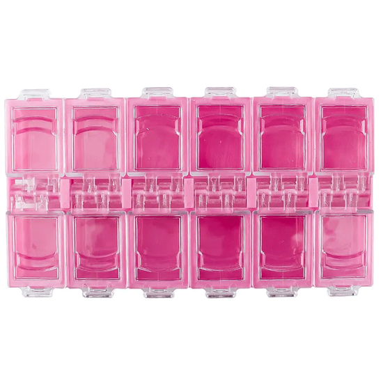 Контейнер для декору, на 12 секцій, колір рожевий, Колір: Рожевий2