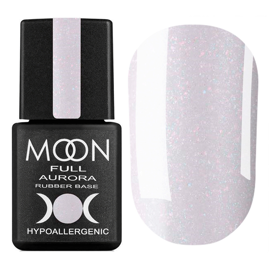 MOON FULL Rubber Base Aurora №2007 (молочно-розовый с шиммером), 8 мл, Цвет: 2007