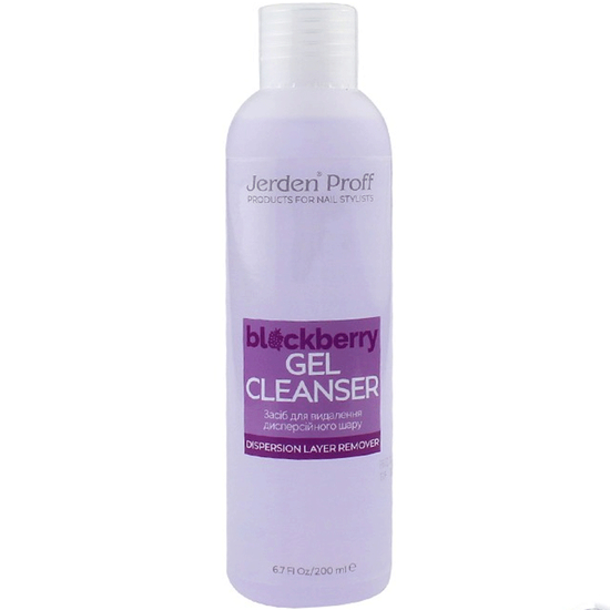 Засіб для видалення липкого шару Jerden Proff Gel Cleanser, ожина, 200 мл, Об`єм: 200 мл
