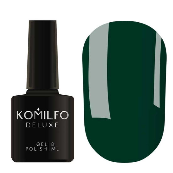 Гель-лак Komilfo Deluxe Series Dusk Collection №D295 (холодный зеленый, эмаль), 8 мл