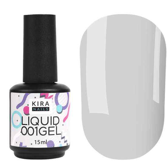 Kira Nails Liquid Gel 001 (прозорий), 15 мл, Об`єм: 15 мл, Колір: 001