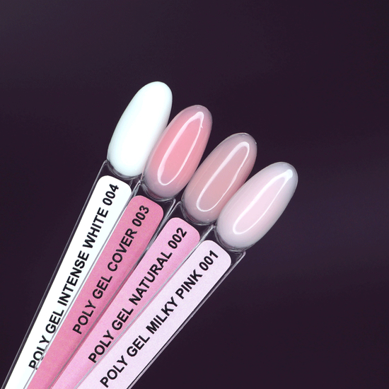 Komilfo PolyGel 004 Intense White (яскравий білий, дуже щільний, для посмішки), 15 мл, Об`єм: 15 мл, Колір: Intense White4