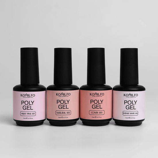 Komilfo PolyGel 005 Nude Glitter, 15 мл (з шиммером), Об`єм: 15 мл, Колір: Nude Glitter7
