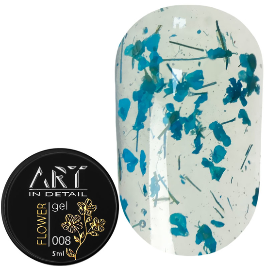 ART Flower Gel №008, гель с сухоцветами, 5 мл, Цвет: 008
