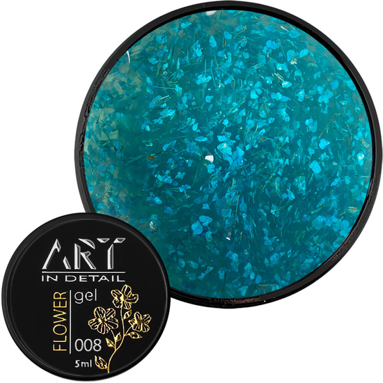 ART Flower Gel №008, гель с сухоцветами, 5 мл, Цвет: 0082