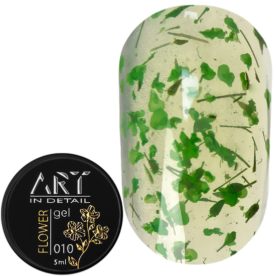 ART Flower Gel №010, гель с сухоцветами, 5 мл, Цвет: 010