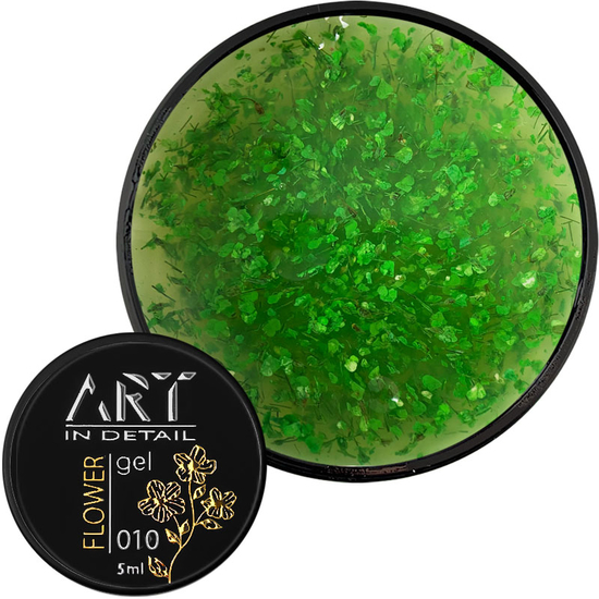 ART Flower Gel №010, гель с сухоцветами, 5 мл, Цвет: 0102