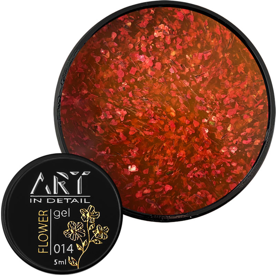 ART Flower Gel №014, гель с сухоцветами, 5 мл, Цвет: 0142