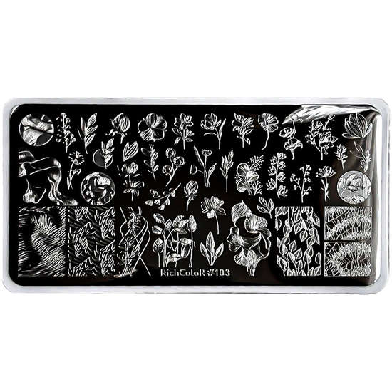 Пластина для стемпінгу RichColor-103, Колір: 103