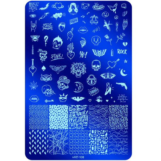 Пластина для стемпінгу велика mART 108, Колір: 108