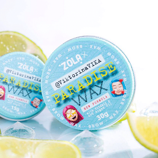 Віск для брів ZOLA Viktorina Vika Paradise Wax with Vitamin E and Argan Oil 30 гр, Об`єм: 30 г3