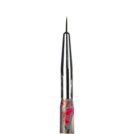 Пензель для малювання та френча mART рожеві квіти, 9 мм G-492