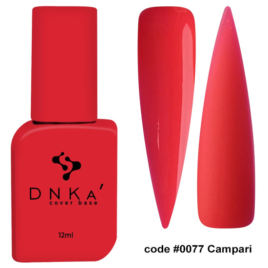 DNKa Cover Base, 12 мл #0077 Campari, Колір: 77