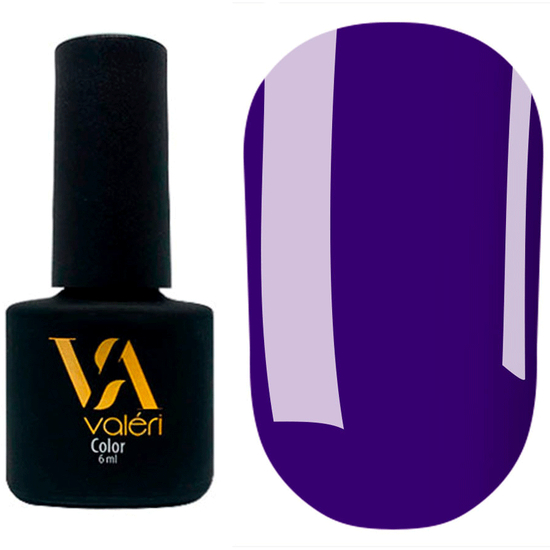 Гель-лак Valeri №127 (синій, емаль), 6 мл