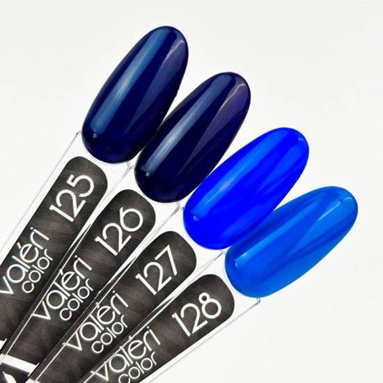 Гель-лак Valeri №127 (синій, емаль), 6 мл2