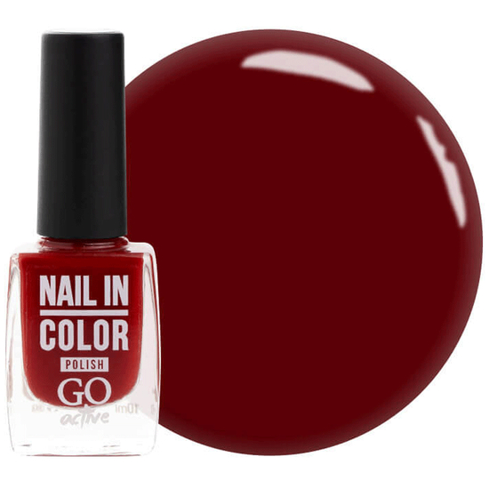 Лак для ногтей Nail Polish GO ACTIVE 010 (вишневый джем), 10 мл, Цвет: 010

