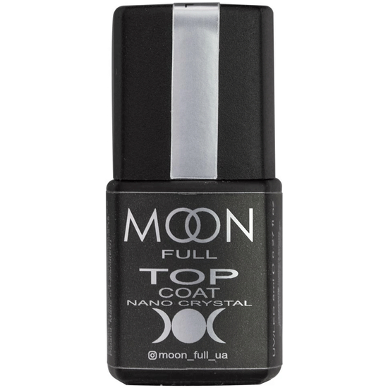 MOON FULL NANO CRYSTAL, топ для гель лаку, 8 мл, Об`єм: 8 мл
