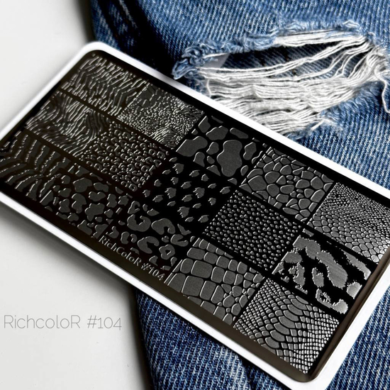 Пластина для стемпінгу RichColor-104, Колір: 1042