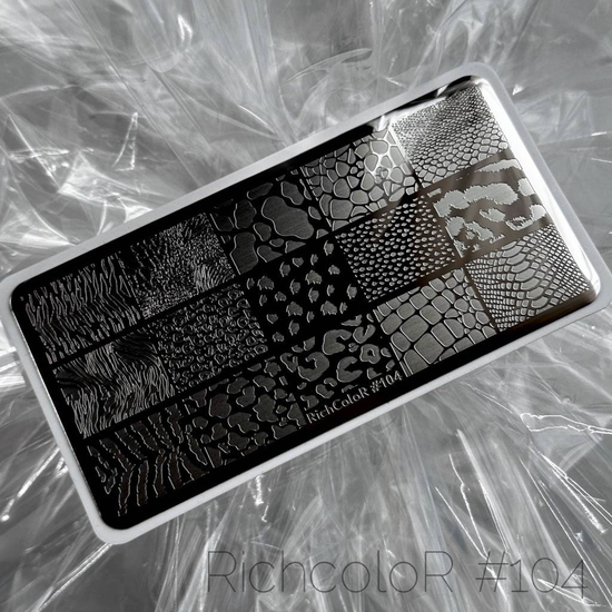 Пластина для стемпінгу RichColor-104, Колір: 1043