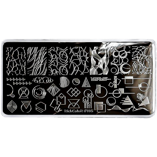 Пластина для стемпінгу RichColor-105, Колір: 105