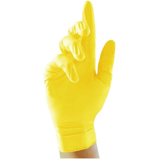 Перчатки нитрил неопудренные нестерильные Medicom SafeTouch Yellow 100 шт, M, Количество: 100 шт, Размер: M, Цвет: Yellow2