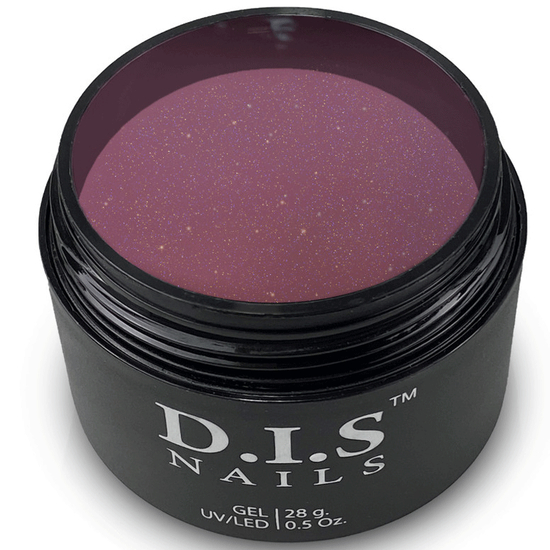 Гель для нарощування DIS Nails Hard Cover Sangria&Shimmer, 28 г, Колір: Sangria&Shimmer