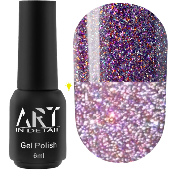 Гель-лак светоотражающий ART Flash Gel Polish №FG015, 6 мл, Цвет: FG015