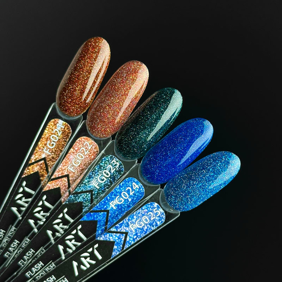 Гель-лак светоотражающий ART Flash Gel Polish №FG022, 6 мл, Цвет: FG0224