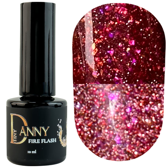 Светоотражающий гель-лак Danny FIRE FLASH №02, 10 мл, Цвет: 02