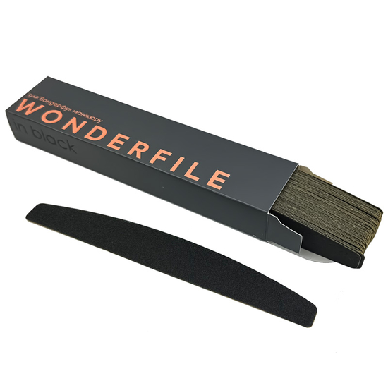 Змінні клейові файли для пилки чорні Wonderfile 162*24 мм, 240 гр (50 шт), Форма: 162*24 мм , Вид: Змінні файли на клейовій основі, Шар: без пінного шару, Абразивність: 240
