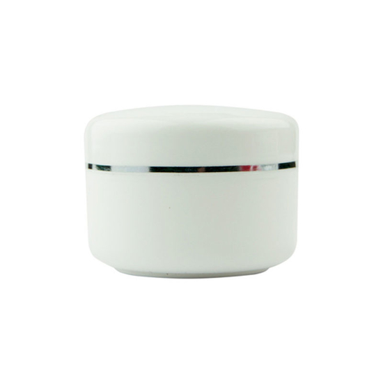 Баночка белая с крышкой, 15 мл, Объем: 15 мл