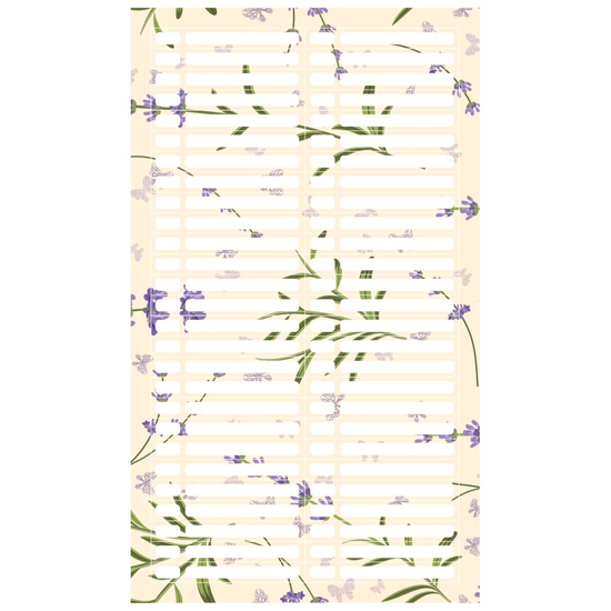 Наклейки на типсы (стикеры), Lavander, 1 лист/54 наклейки, Цвет: Lavander