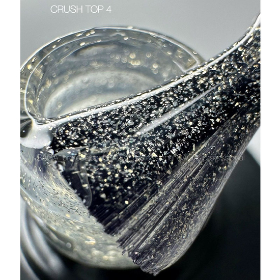 Топ для гель-лаку без липкого шару Saga Crush Top №04, 9 мл, Колір: 042