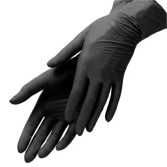 Рукавички нітрилові MediOk Black 100 шт, S, Розмір рукавичок: S2