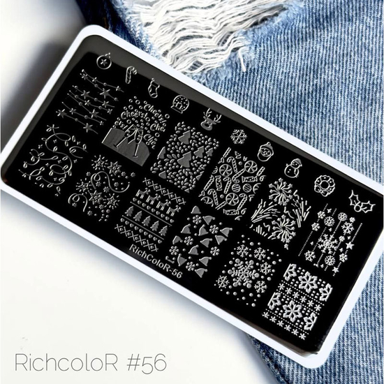 Пластина для стемпинга RichColor-056, Колір: 056