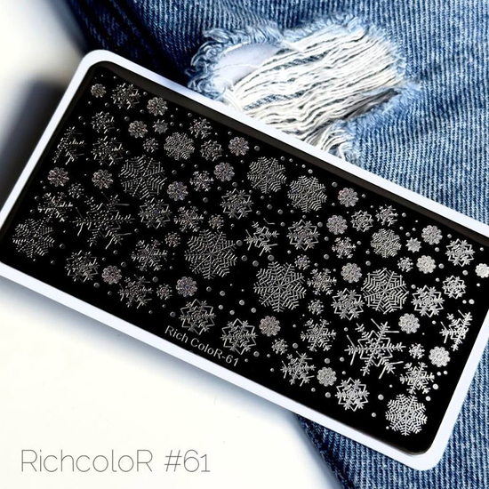 Пластина для стемпинга RichColor-061, Колір: 061