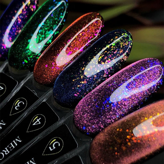 Гель-лак CROOZ Cat Eye Mercury 06 рожево-персиково-золотий з поталлю, 8 мл, Колір: 063