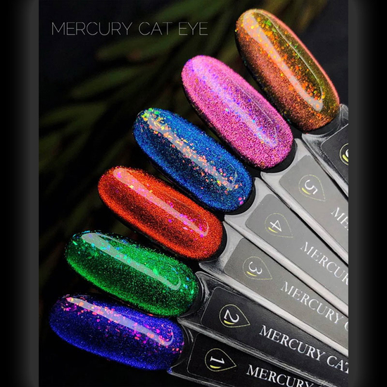 Гель-лак CROOZ Cat Eye Mercury 06 рожево-персиково-золотий з поталлю, 8 мл, Колір: 064