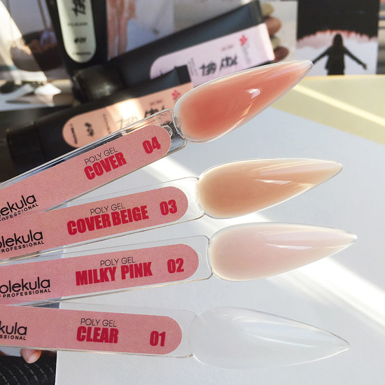 Полігель Molekula Poly Gel №02 Milky Pink світло-рожевий, напівпрозорий, 30 мл, Колір: Milky Pink3