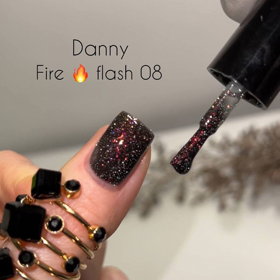 Світловідбивний гель-лак Danny FIRE FLASH №08, 10 мл, Колір: 08