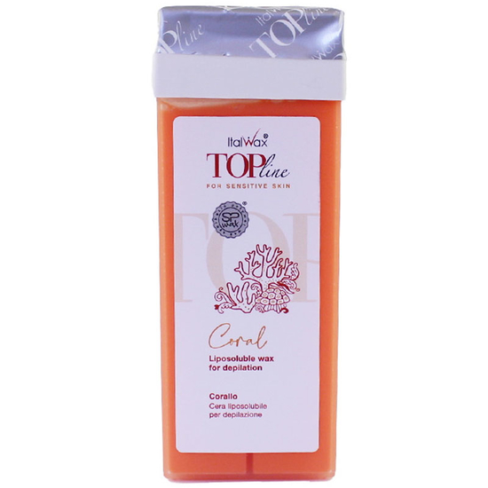Віск у касеті ItalWax TOP LINE Корал 100 мл, Об`єм: 100 мл, Аромат: Корал