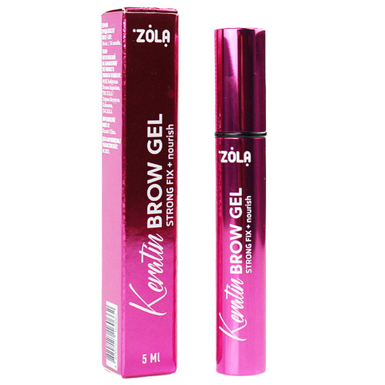 Гель кератиновый для бровей ZOLA Keratin Brow Gel Strong Fix+Nourish, 5 мл2