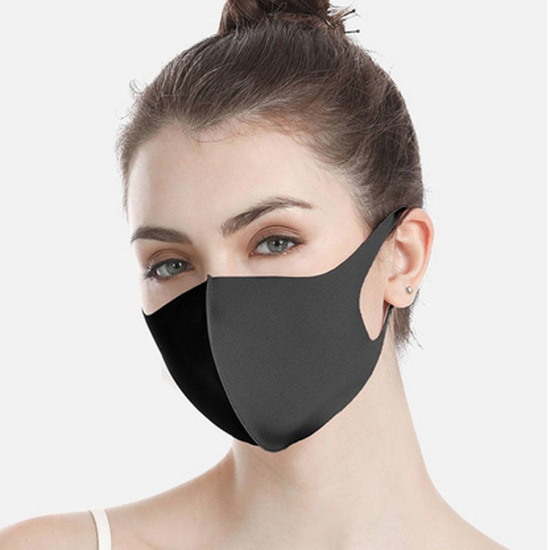 Многоразовая защитная маска, черная2