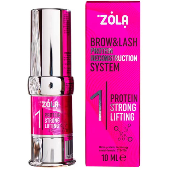 Склад для ламінування брів та вій ZOLA 01 Protein Strong Lifting, 10 мл, Колір: 01