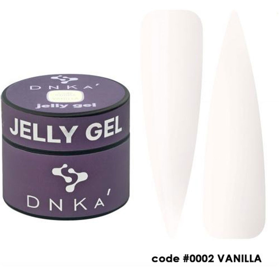 DNKa Гель-желе для ногтей Gelly Gel 0002 Vanilla, 15 мл, Объем: 15 мл, Цвет: 0002