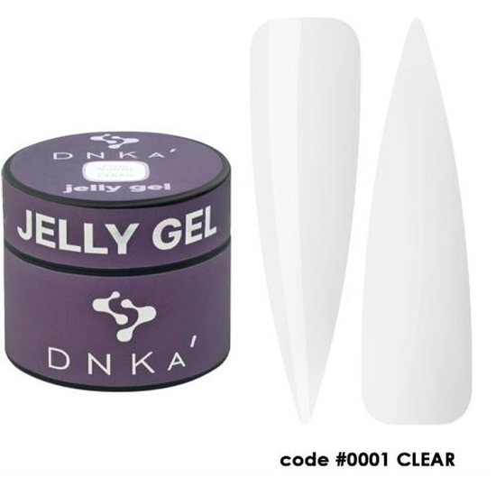 DNKa Гель-желе для нігтів Gelly Gel 0001 Clear, 15 мл, Об`єм: 15 мл, Колір: 0001